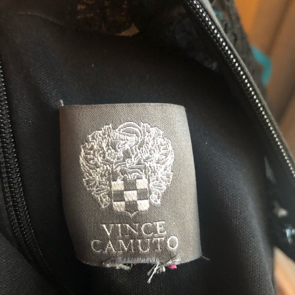 Short black lace dress, sz 12/14 Vince Camuto - Picture 5 of 12